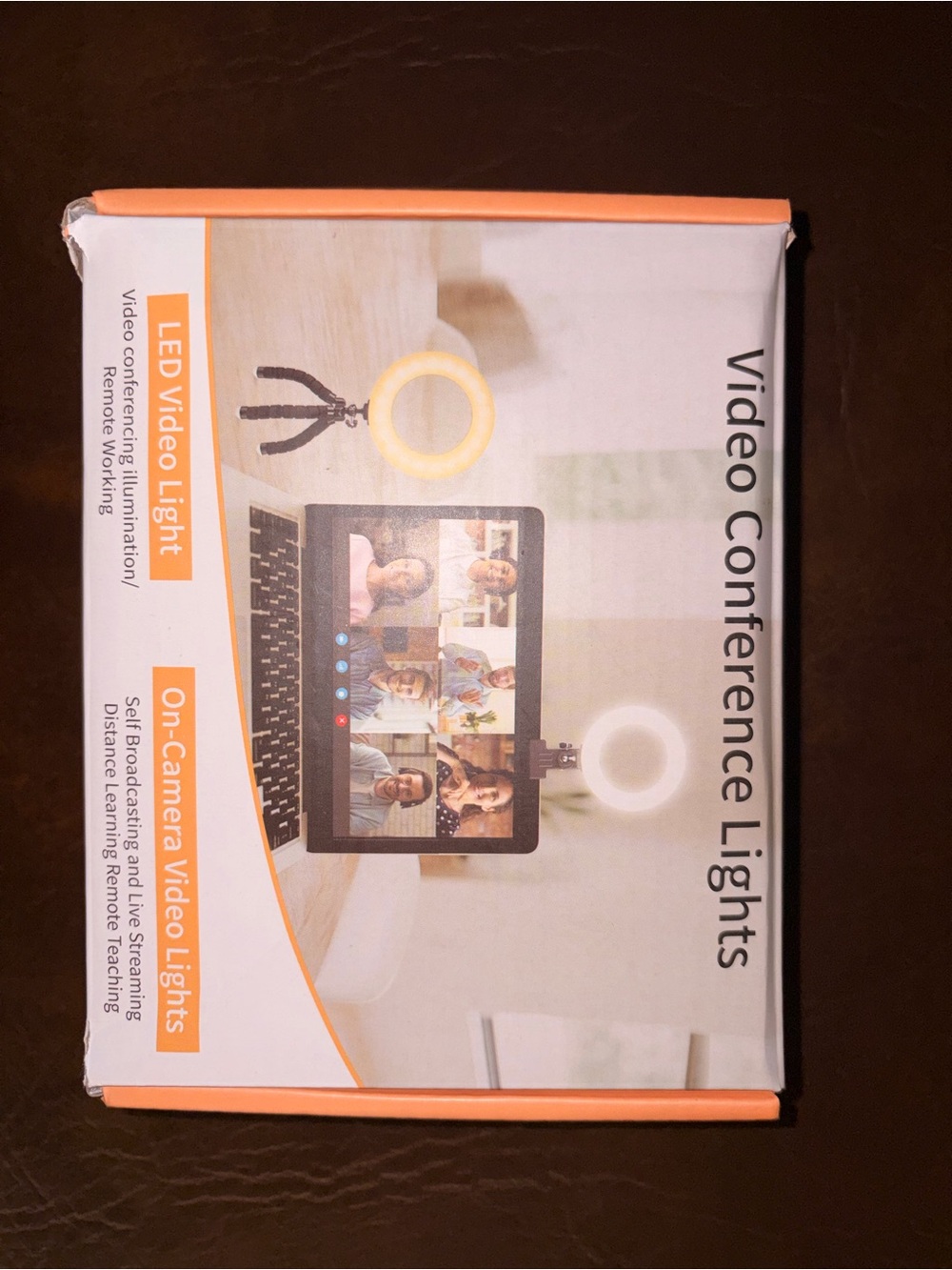 Video Conference LED Ring Light - Orange